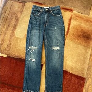 Abercrombie & Fitch Relaxed Blue Jeans Vintage Distressed